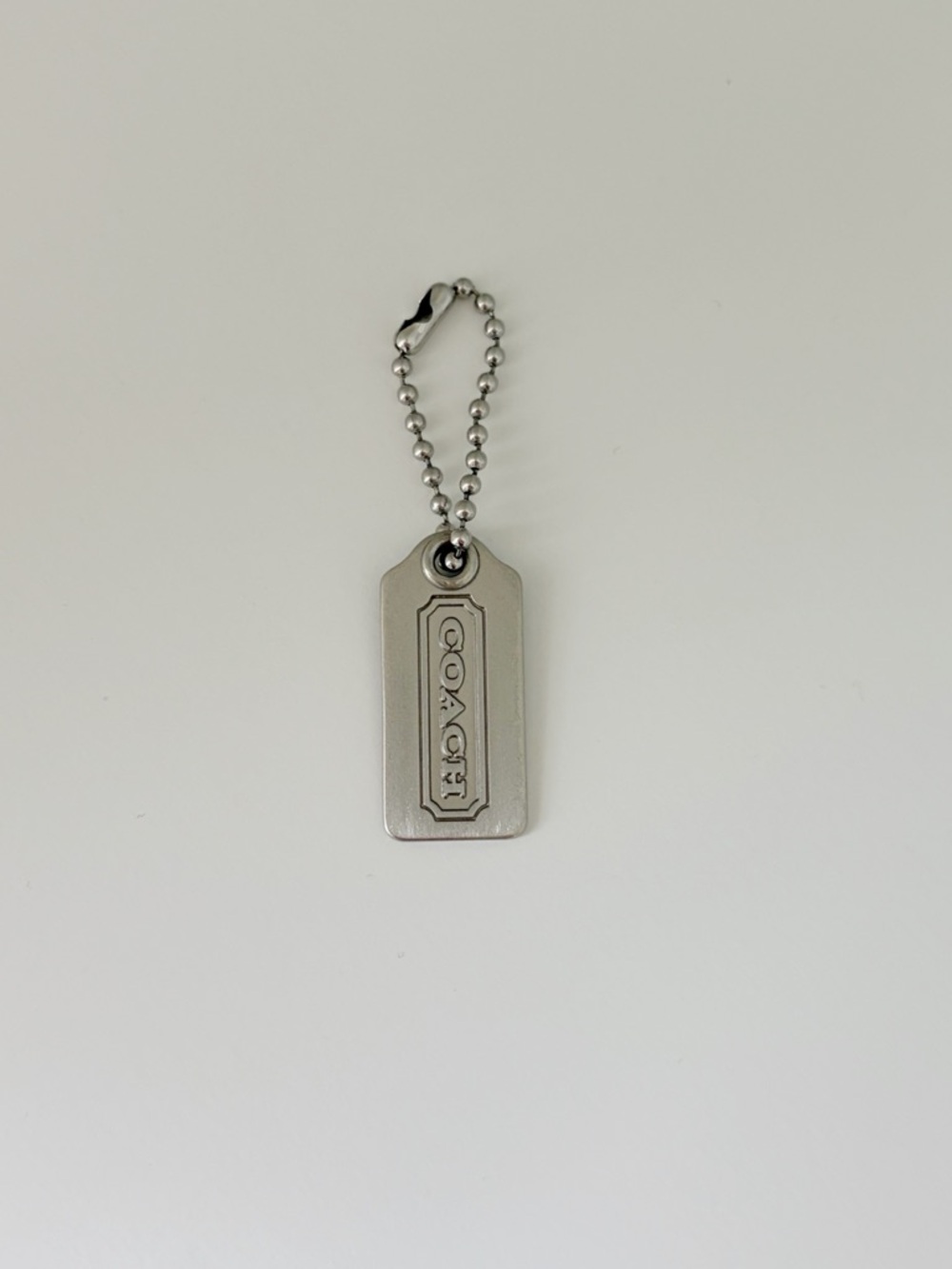 Coach Silver-tone Metal Hang Tag